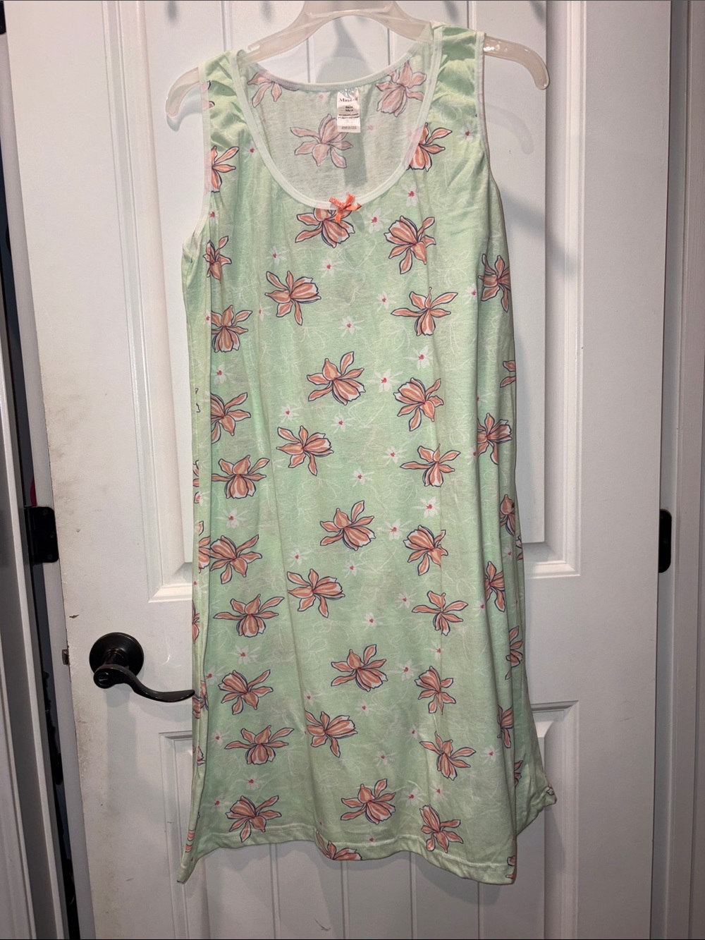 Mayfair Women's Mint Green Floral Sleep Nightgown in 3XL